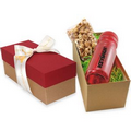 24 Oz. Sports Bottle Gift Box w/ Caramel Popcorn